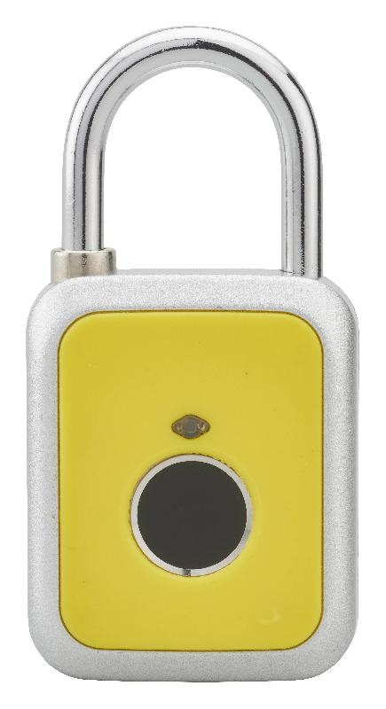 Cadenas électronique digital jaune - Capteur d'empreinte digitale - Rechargeable USB - Thirard_1