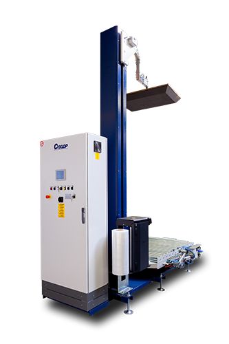 CST 940 - Banderoleuse à plateau tournant - Cyklop Belgium N.V. - Vitesse de banderolage 12 tr/min - Pré-étirement 150% à 250%_1