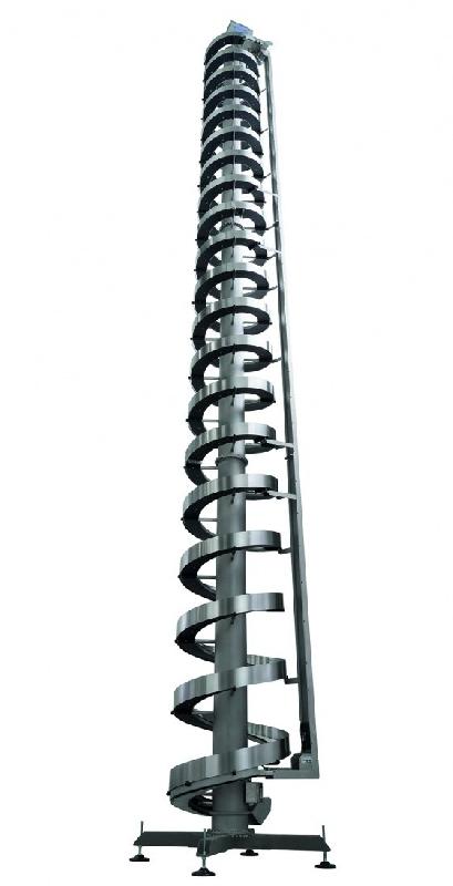 SpiralVeyor SVs - Convoyeur hélicoïdal compact à tapis étroit pour petits packs et liquides_1