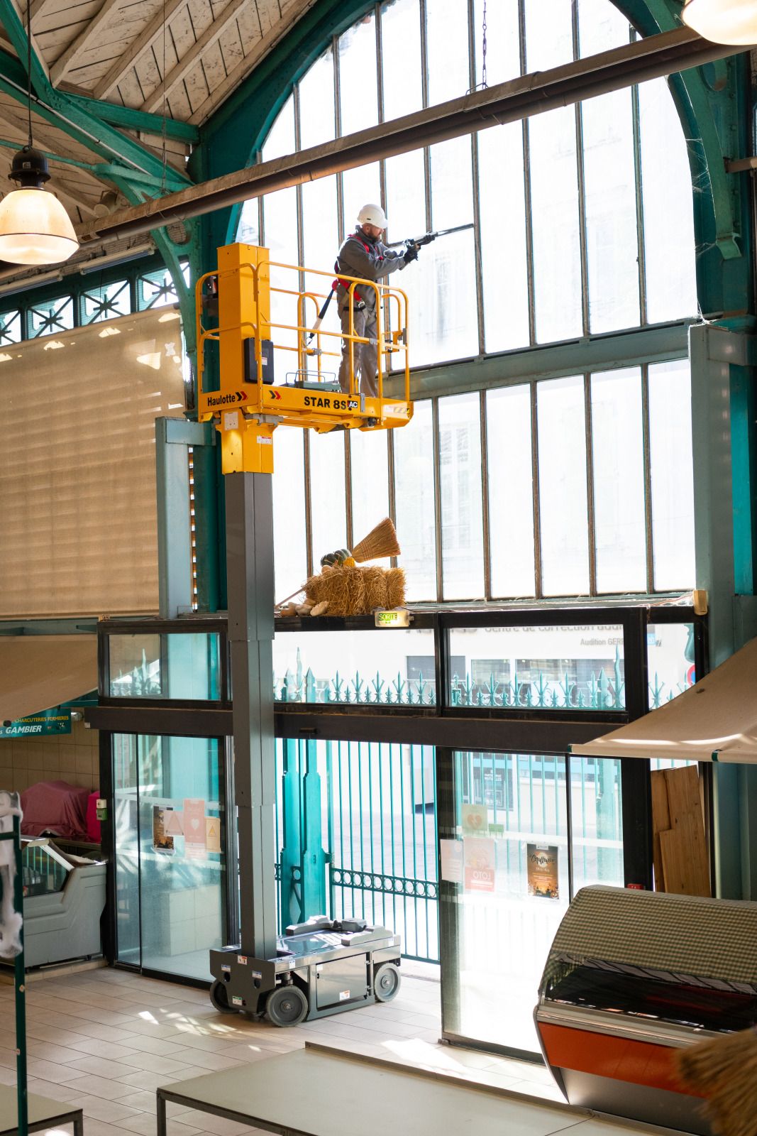 Star 8 s - mâts verticaux - haulotte - hauteur de travail : 7.95 m - capacité maximum (intérieur) : 200 kg (1 pers.)_1