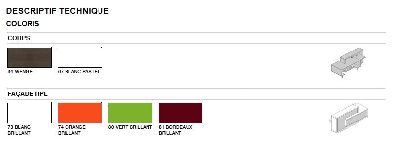 Bureau d'accueil original modèle Foro - MDD - Blanc, Blanc, A droite_1
