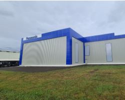 Hall et entrepôt modulaire diaphane - Gamme Mecarapid - Jusqu'à 40 m de largeur libre, structure métallique sur mesure_1