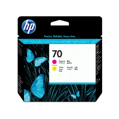 HP 70 tête d'impression DesignJet magenta et jaune_1