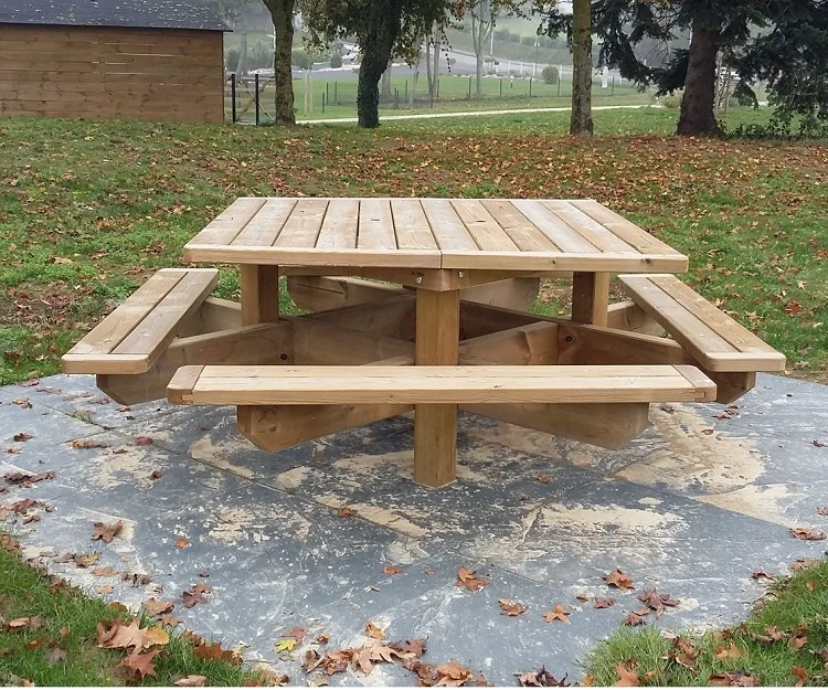 Table bois pique-nique CARREE_1