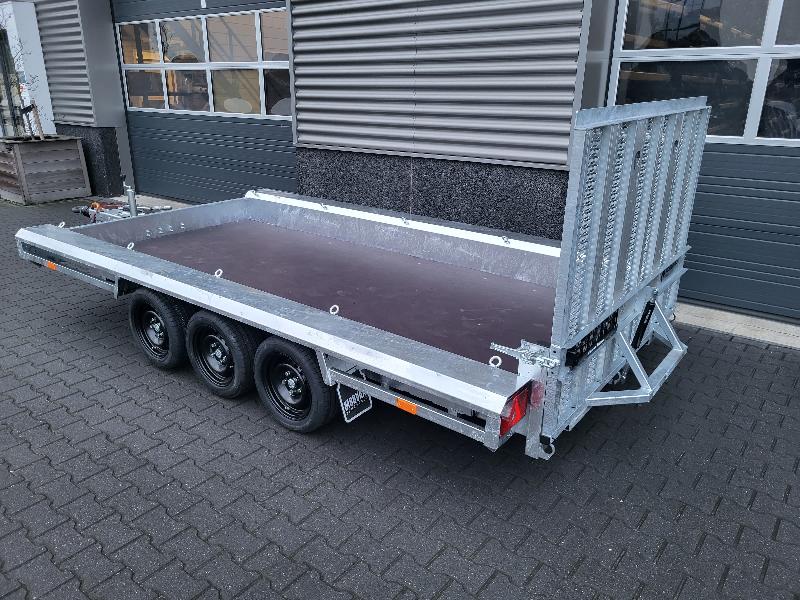 GTM 4m x 1m80 Gooseneck porte engin 3 x essieux 1500 kg_1