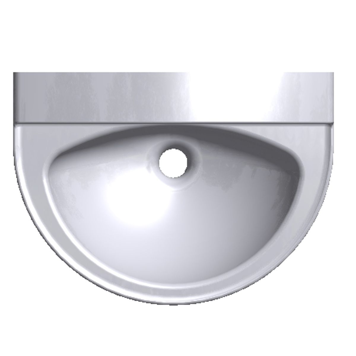 Lave-mains monobloc de face - Optima 550 x 400 - Gel Coat antibactérien Atout Composites_1