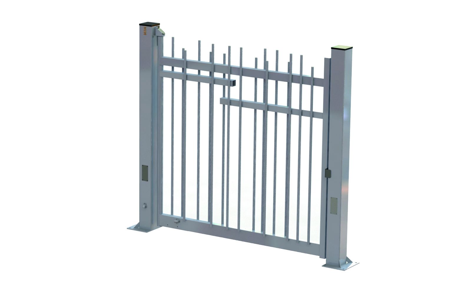 Portail pivotant motorisé ALLIX® - avec opérateur hydraulique enterré_1