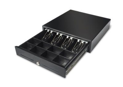 Tr410 - Tiroir caisse en acier avec monnayeur - Oxhoo - 410 x 450 x 110 mm_1