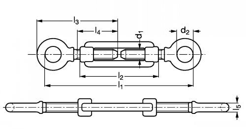 18-41 - tendeur d'arrimage à lanterne 2 anneaux en acier - Emile Maurin_1