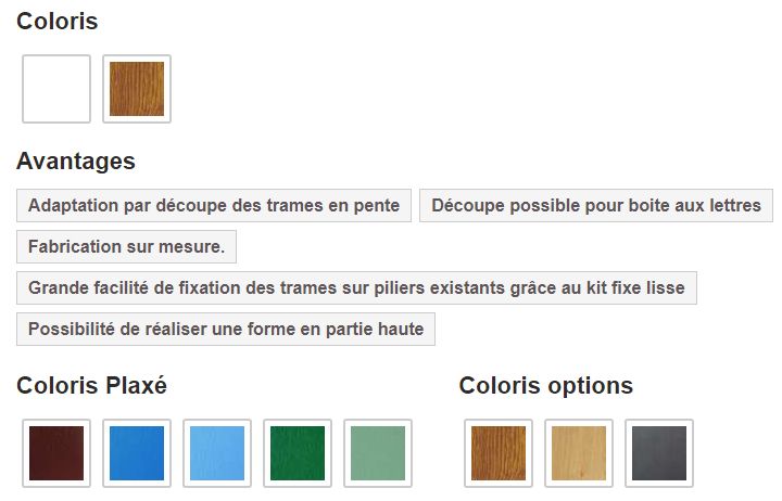 Clôture pvc cl 17 b / type 17 b - cg pro - remplissage panneaux pvc 300 x 24 mm_1