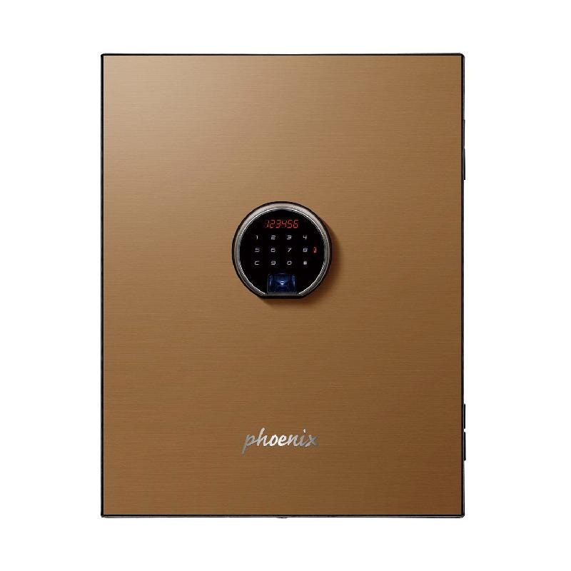 Coffre fort de Luxe ignifuge avec panneau de porte doré et serrure électronique - PHOENIX SPECTRUM LS6001FG_1
