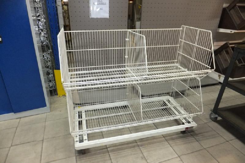 Lp75-16 - panier bac fil superposable avec socle blanc_1