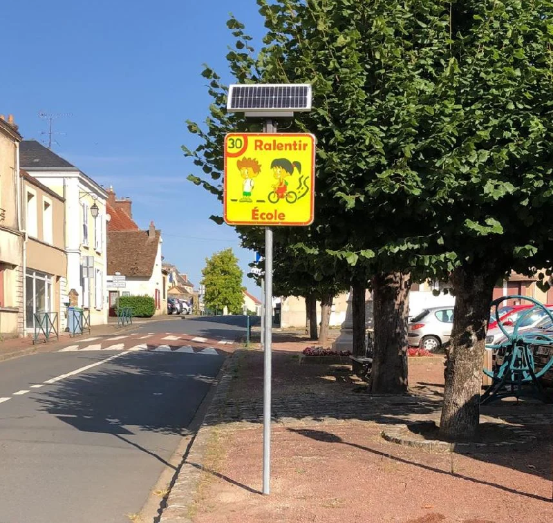 Panneau Ecole avec Leds clignotantes_1