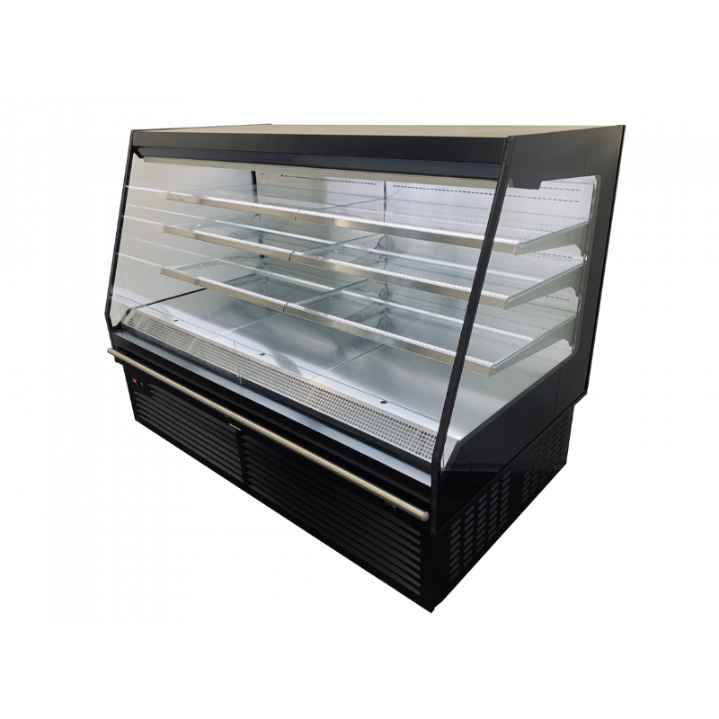 Vitrine réfrigérée semi-verticale 3 niveaux MILANO PLUS - EORI-SV-1330 et EORI-SV-1955, 3 + base, LED, -1°C à +7°C, EUROVITRINE_1