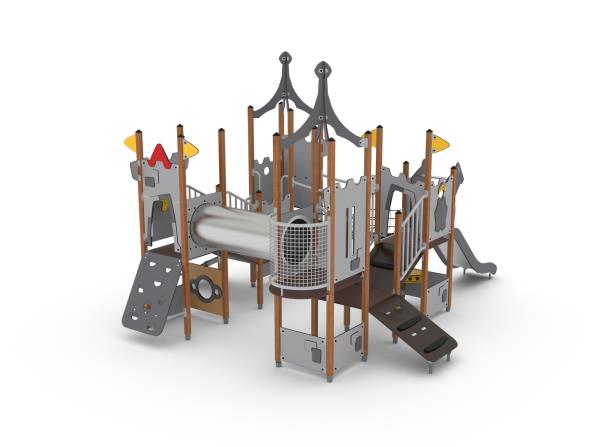 Structure multi-jeux en bois pour enfants 3 à 5 ans - UniMini Edsberg 8055758 - Hags_1