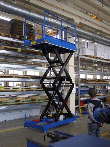 Table élévatrice en acier - Double ciseaux superposés - Modèle SX-0.2-D-90X60-30/110 - Charge 200 kg - Plateau 900x600 mm_1