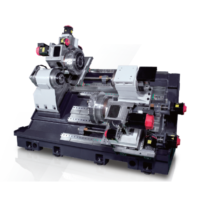 Tour CN à banc incliné - TAKISAWA Série FX - Double broche, 15 outils, usinage de pièces complexes_1
