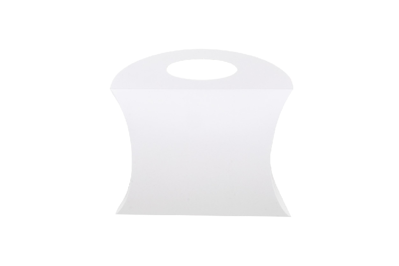 Boite en forme de petit coussin sur mesure - papier cartonné imprimé quadri avec poignée - minimum 50 pcs_1