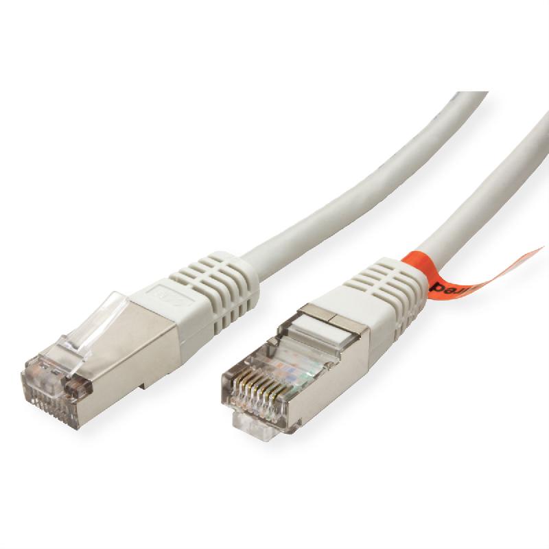 Cordon ROLINE Cat.5e (Classe D) FTP, croisé, gris, 3 m_1
