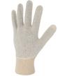 Gant de protection en coton interlock écru - Version légère - Ambidextre avec poignet tricot_1