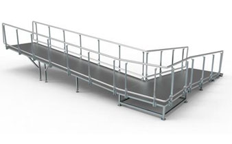 Rampe d'accès pour personnes en fauteuil roulant