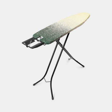 Table à repasser taille A -110 x 30 cm, pour fer vapeur - New Dawn, Coton équitable avec repose-fer à vapeur pour gauchers ou droitiers_1