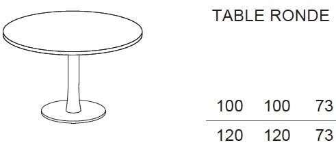 Table de réunion ronde Idea, pied central - Quadrifoglio. - Argent Ral 9006, 120, Wenge_1