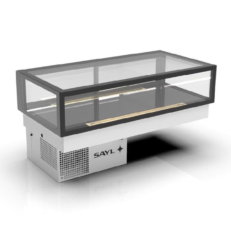 Vitrine réfrigérée INTEGRA Drop-In basse - 1 niveau - 1200 mm - H265 mm | Sayl Barcelona_1