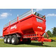 Benne grand volume Jeantil avec suspension hydraulique homologuée 25 ou 40 km/h