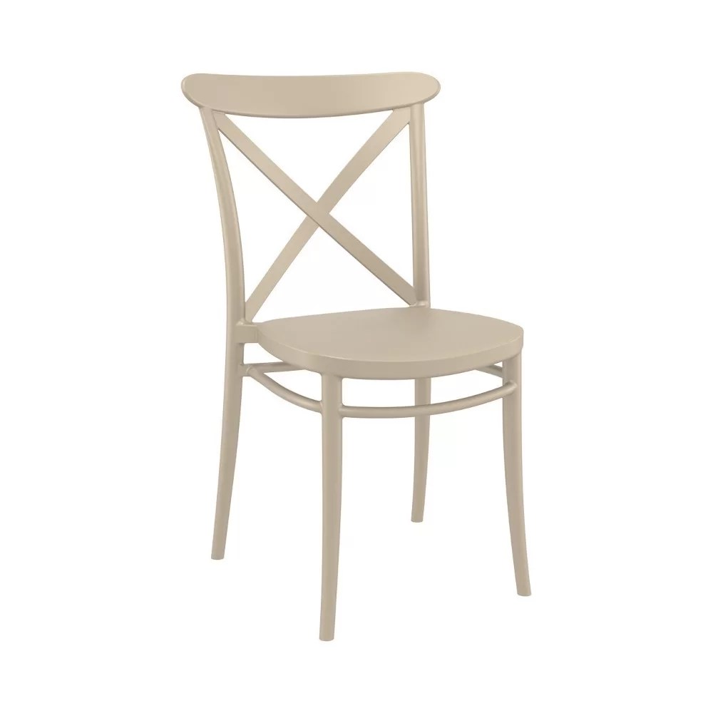 Chaise empilable en résine CROSS - Stamp - structure polypropylène renforcée fibre de verre_1