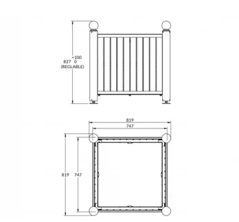 Jardinière HARMONIE Stratifié compact_1