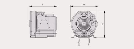 Samos SB 0050 - 0200 D0 - Soufflantes à canal latéral mono-étagées - Busch - 50 m³/h_1
