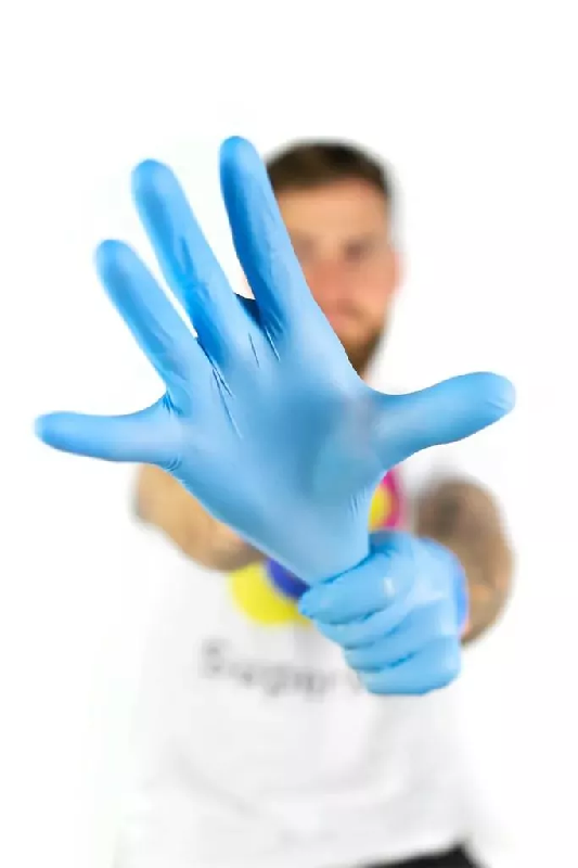 Gant Nitrile Non Poudre Bleu XL_1