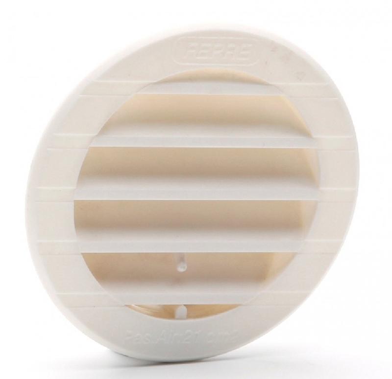 Grille de ventilation ABS naturel - diamètre 9.8 cm - réglable et anti-insectes_1