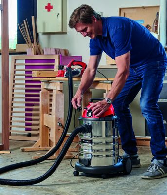 Aspirateur eau et poussière TC-VC 1930 SA - Einhell - Cuve inox 30L - 1500W_1