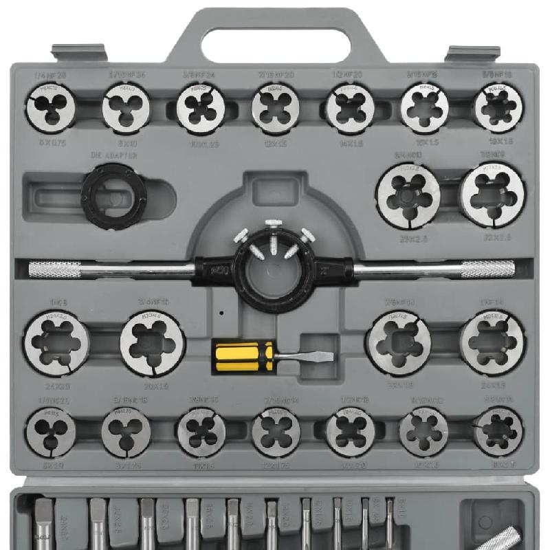 Vidaxl jeu de tarauds et de filières 45 pcs 210319_1