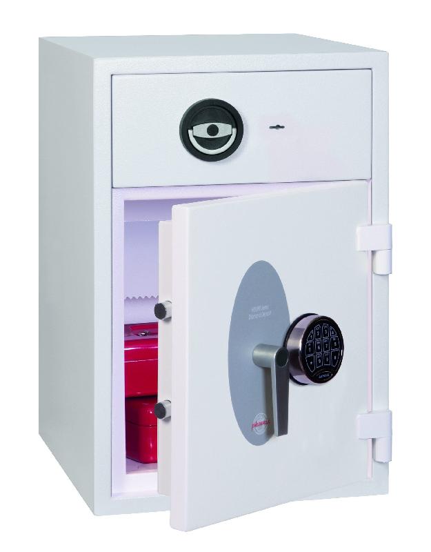 Coffre fort de dépôt de fonds certifié - Grade 1 anti vol - 44 L - PHOENIX DIAMOND  HS1090 - serrure électronique_1