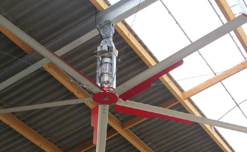 Brasseurs d'air - Ventilateur industriel plafond pour meilleur confort thermique et réduction de l'hygrométrie_1