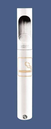 Cendrier Cigarette - 10 coloris, vidage facile, verrouillable, tube acier Ø 76 mm, hauteur 600 mm_1