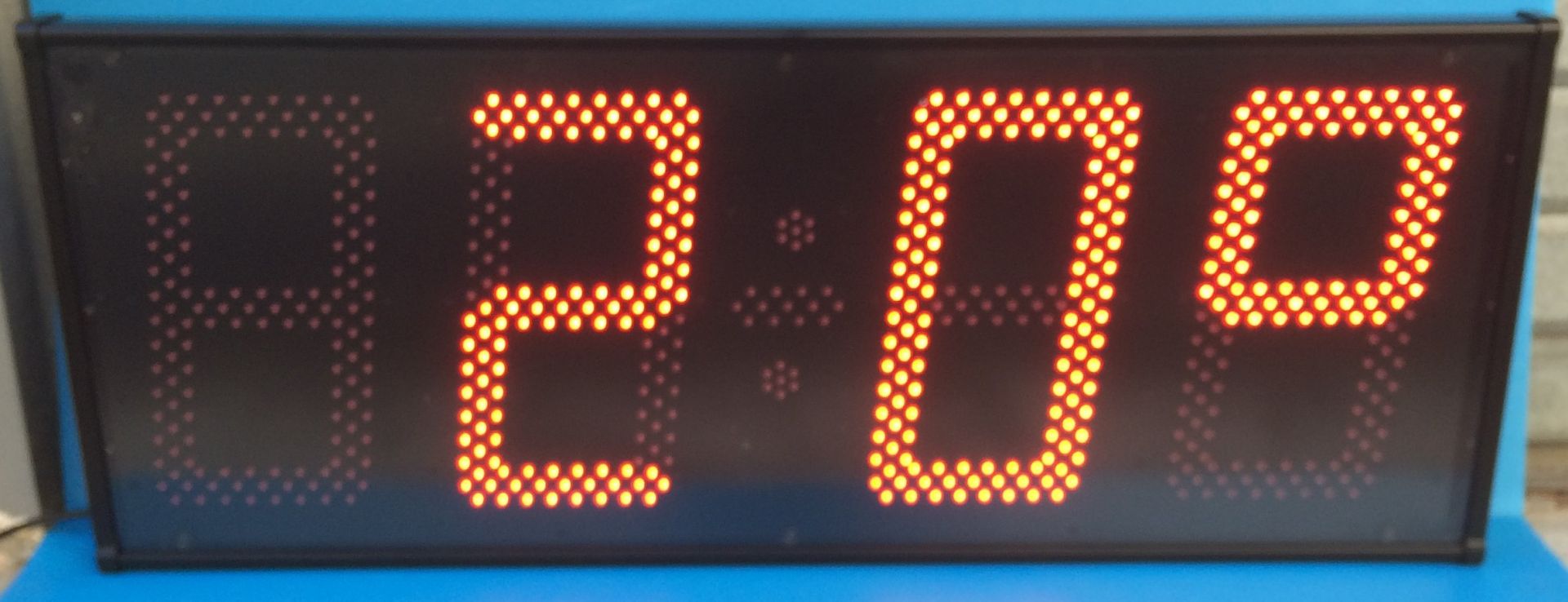 Horloge numérique HDT - Afficheur géant Heures, Date, Température - Intérieur et extérieur_1