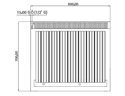 Grill à gaz en pierre de lave - 14 kW - Grille inclinable  - Mario 700 | GGM -GLK873C_1