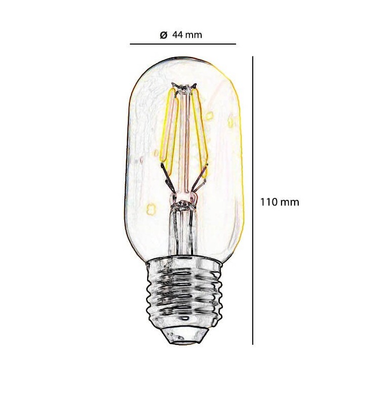 Ampoule LED à filament 4W - E27 vintage LED 360° - Réf 4763C1 - Ambiance chaleureuse et style rétro_1