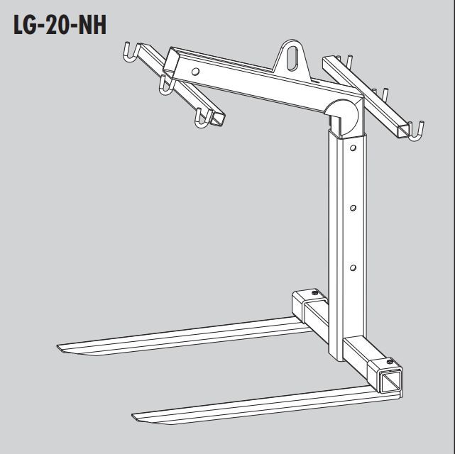 Lève-palette LG - Probst SAS - hauteur utile réglable 1100 à 1700 mm - équilibrage automatique et écartement ajustable_1