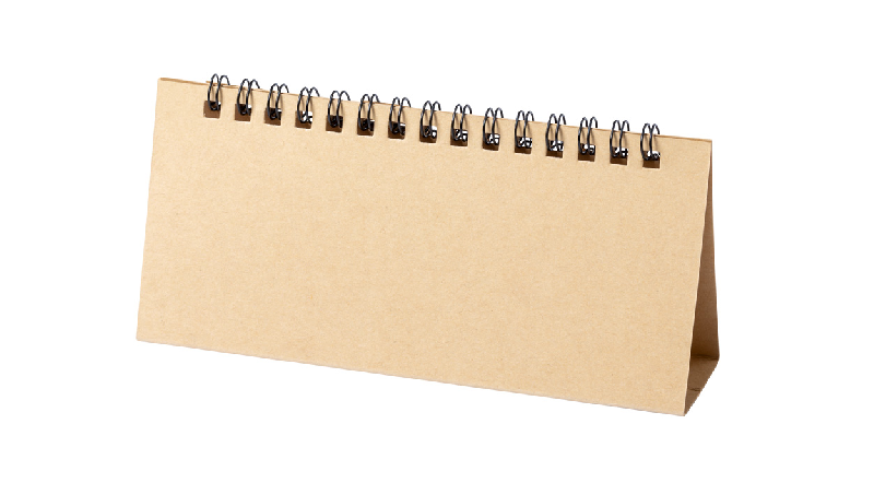 Calendrier perpétuel en carton recyclé - couleur naturelle - poids 14g_1