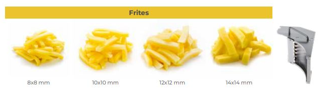 Bloc couteaux frites 8 mm pour RC14 | Ditosama - 653022_1
