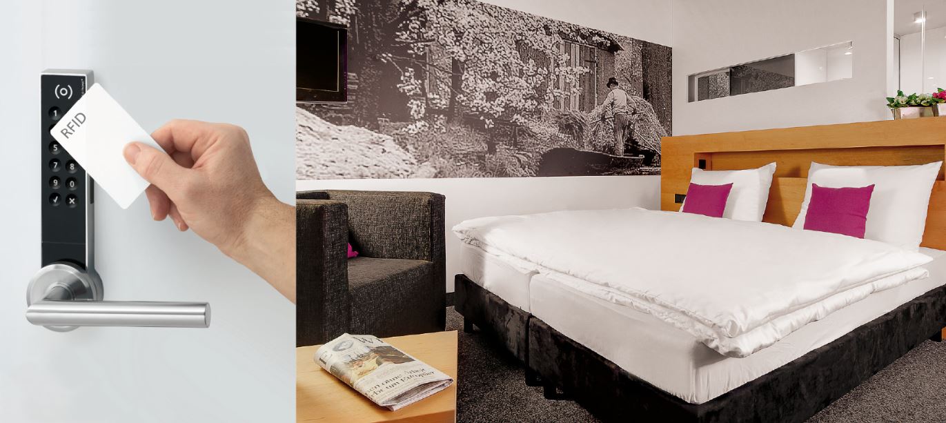 Garniture électronique à code pin et à badge rfid - safe-o-tronic access ds400_1