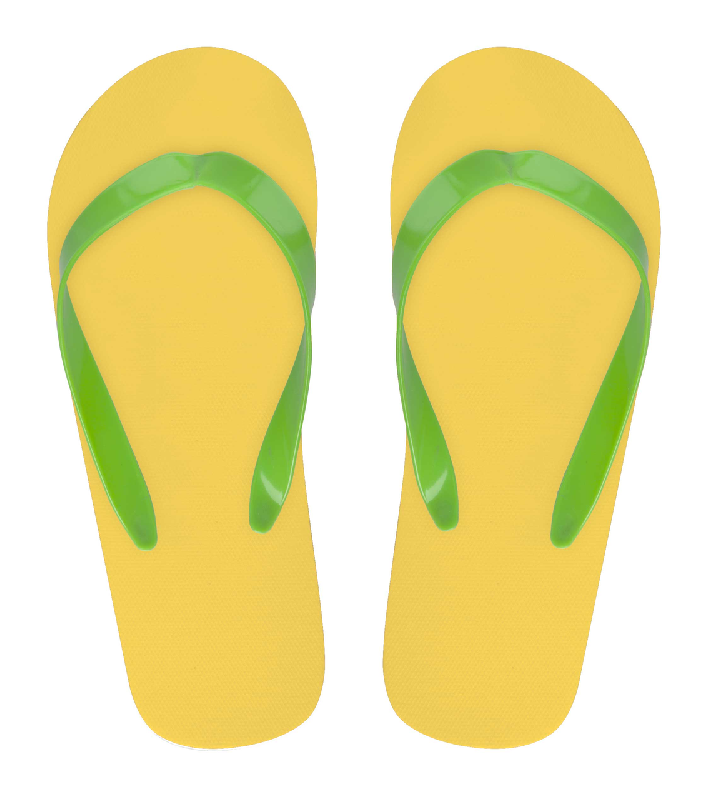 Tongs publicitaires en PE avec brides en PVC - Semelles personnalisables - Minimum 50 paires_1