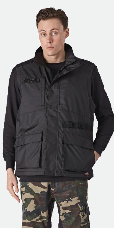 Bodywarmer UTILITY homme (BW7020) - Réf: DK0A4XT6 - Polyester imperméable 3000mm - Multipoches - Marque Dickies_1