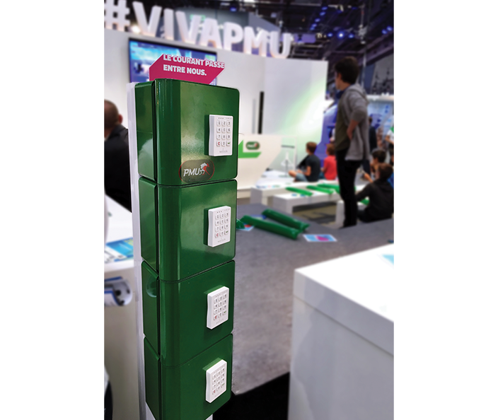 Borne de recharge pour téléphones welock, 4 casiers, fermeture à code_1