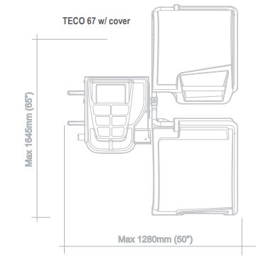 Équilibreuse électronique TECO 67 - pour roues de voitures, fourgons et motos - version avec Laser et illuminateur jante_1